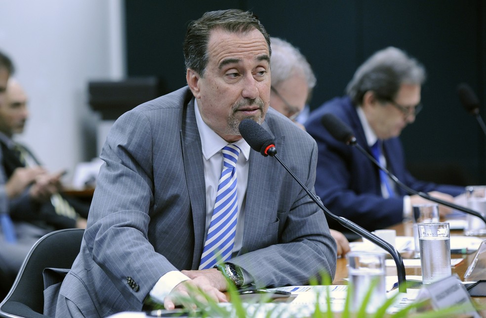 Gilberto Occhi, durante audiência pública na Comissão Mista do Orçamento do Congresso — Foto: Cleia Viana/Câmara dos Deputados