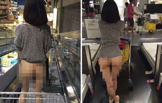 A cliente sem calça na Ikea de Pequim