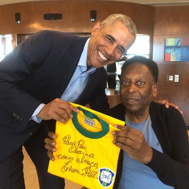 Barack Obama e Pelé (Foto: Reprodução Instagram)