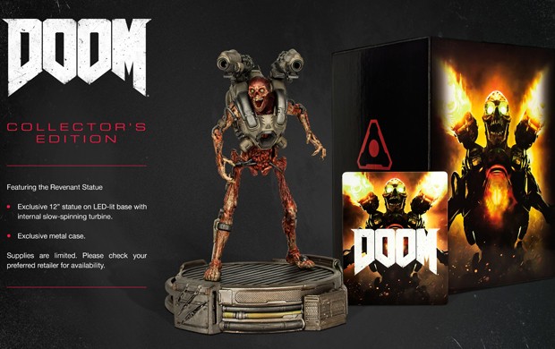 Edição de colecionador de &#39;Doom&#39; vem com estátua de 12 polegadas do demônio Revenant (Foto: Divulgação/Bethesda)