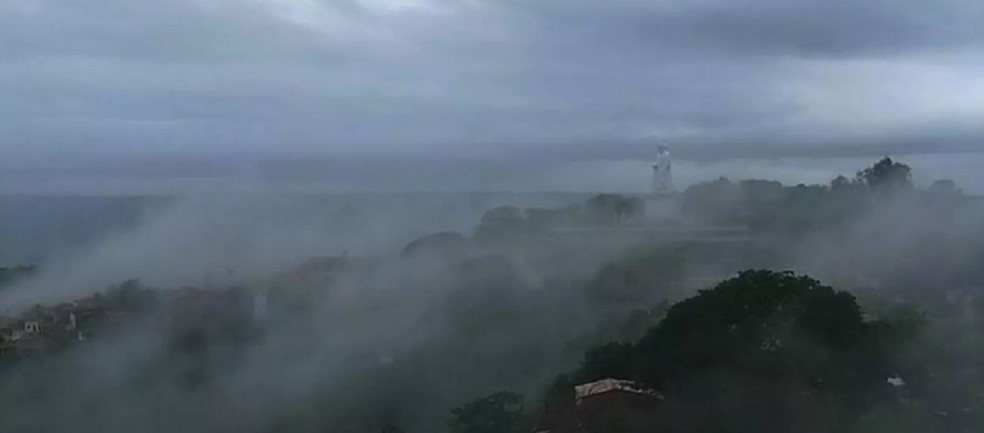 Funceme prevÃª chuvas isoladas e tempo nublado nos prÃ³ximos dias. â€” Foto: ReproduÃ§Ã£o/TV Verdes Mares