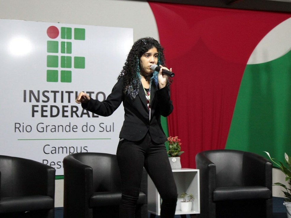 Kauane foi selecionada para um curso de verão da Universidade de Cambridge  — Foto: Divulgação / Instituto Federal do Rio Grande do Sul 