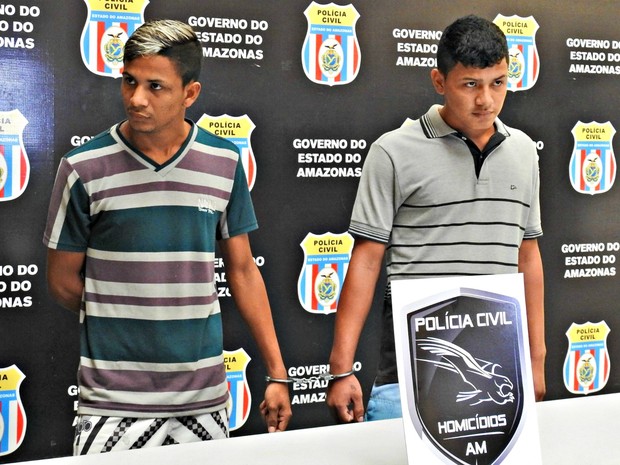 Valdo e Daniel Brandão são suspeitos de espancar até a morte João Isac em Manaus (Foto: Adneison Severiano/G1 AM)