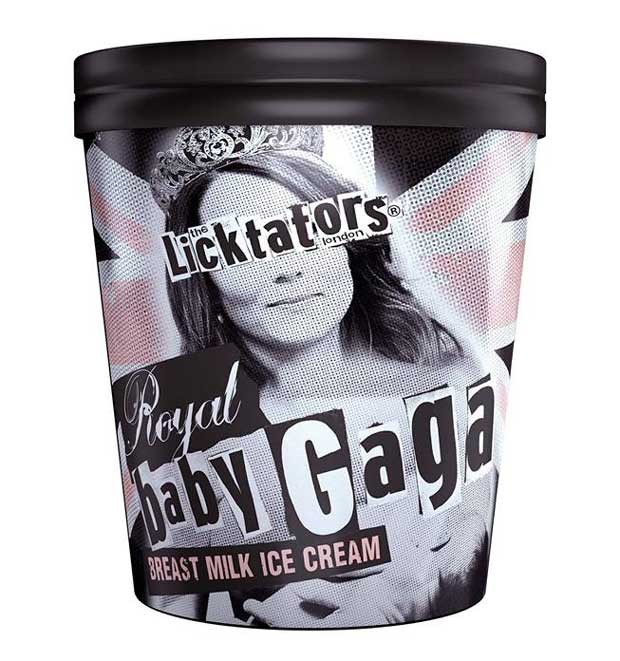 O pote do sorvete, que traz uma imagem da duquesa de Cambridge, Kate Middleton (Foto: Reprodução / Facebook The Licktators)