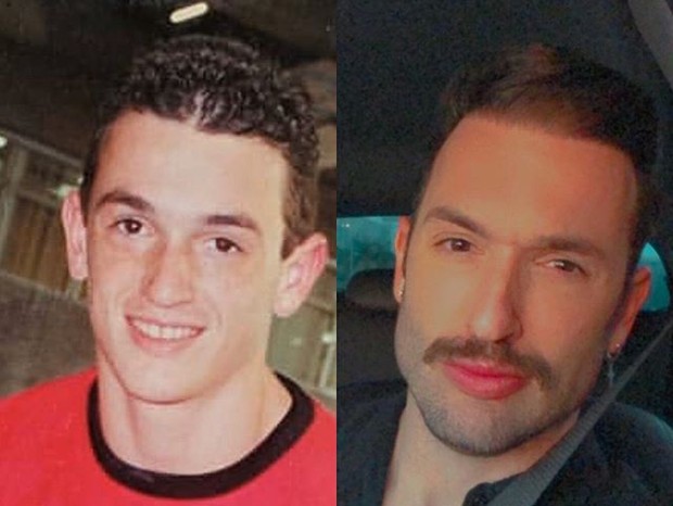 Antes e depois de Diego Hypólito (Foto: Reprodução/Instagram)