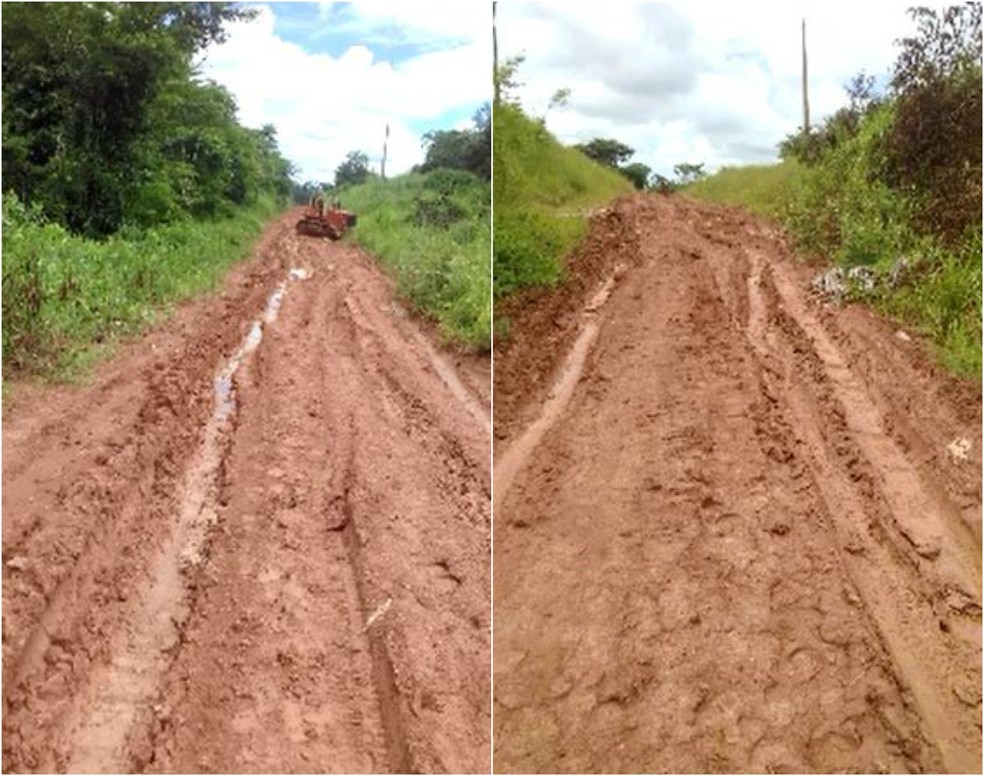 Moradores também reclamam de atoleiro em ramal (Foto: Arquivo pessoal)