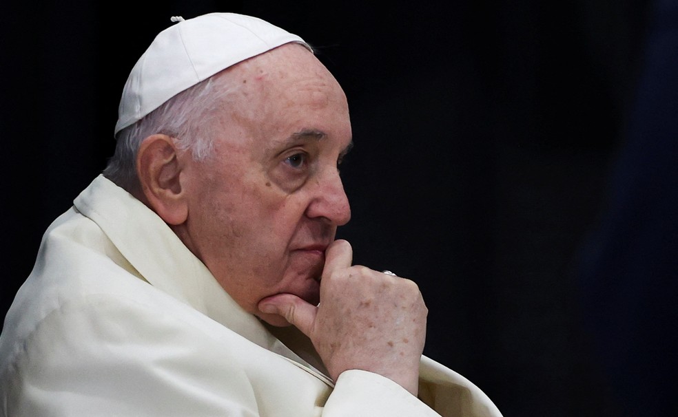 Papa Francisco durante visita ao Canadá, no fim de julho — Foto: REUTERS/Carlos Osorio