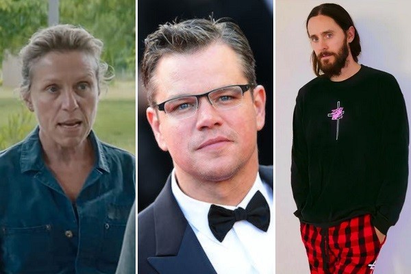 Frances McDormand, Matt Damon e Jared Leto estão entre os astros que tiveram seus Oscars perdidos ou robados (Foto: Reprodução / Getty Images / Instagram)
