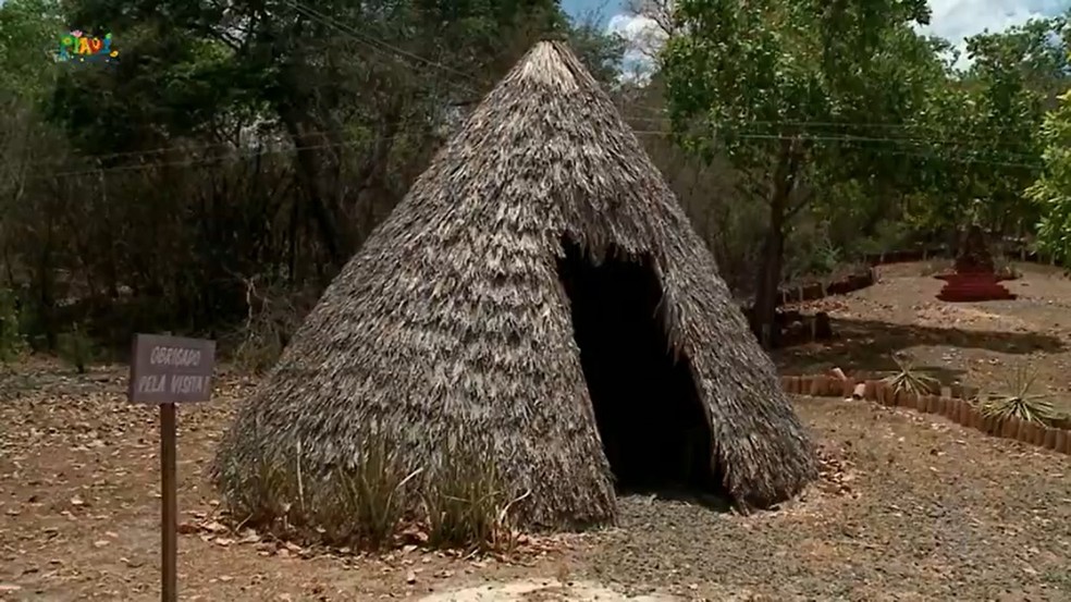 Indígenas em Piracuruca, no Piauí — Foto: Reprodução/TV Clube