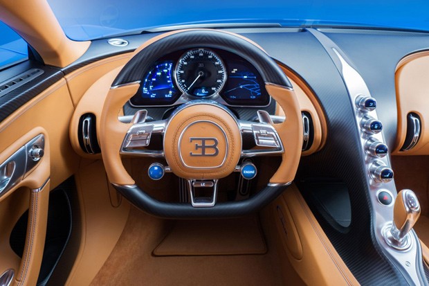 Detalhes do interior do Bugatti Chiron (Foto: Divulgação)