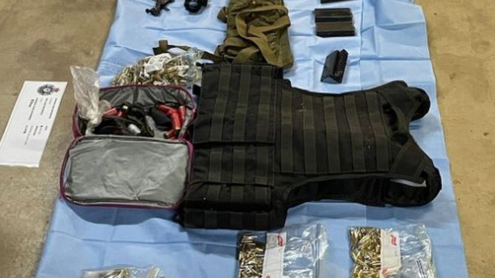 Armas apreendidas pela polícia — Foto: Polícia Federal da Austrália