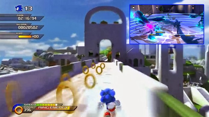 Durante o dia Sonic Unleashed era um jogo razoável, mas à noite o Werehog estragava a experiência (Foto: Reprodução/Neko Random e Sonic Wikia)