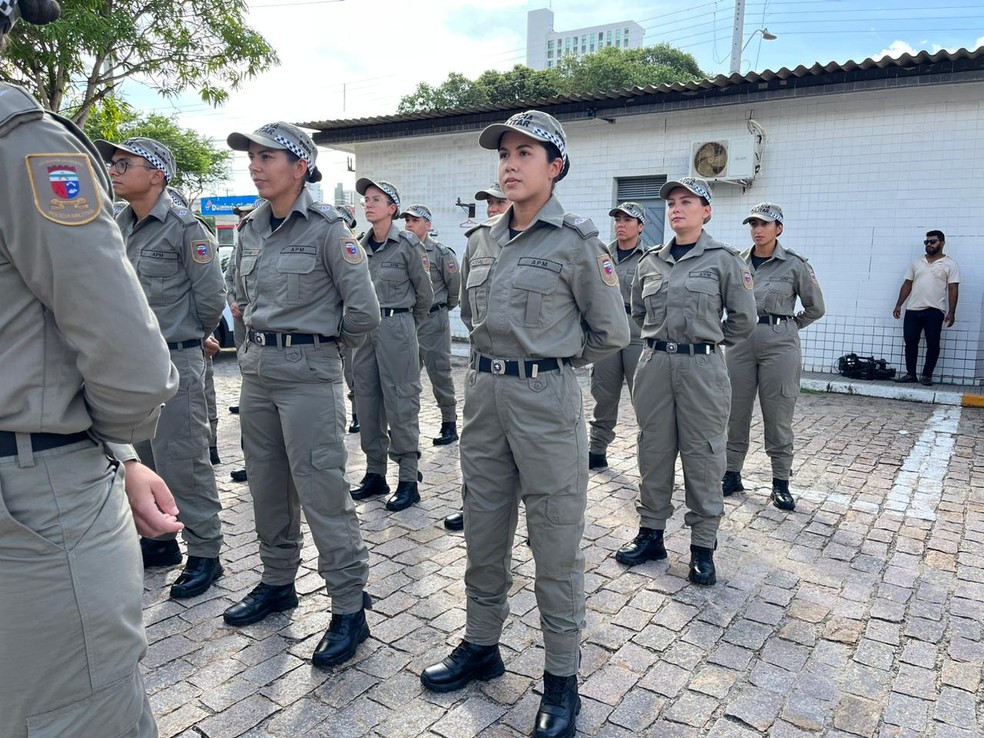 Novo uniforme da PM no RN — Foto: Vinícius Marinho/Inter TV Cabugi