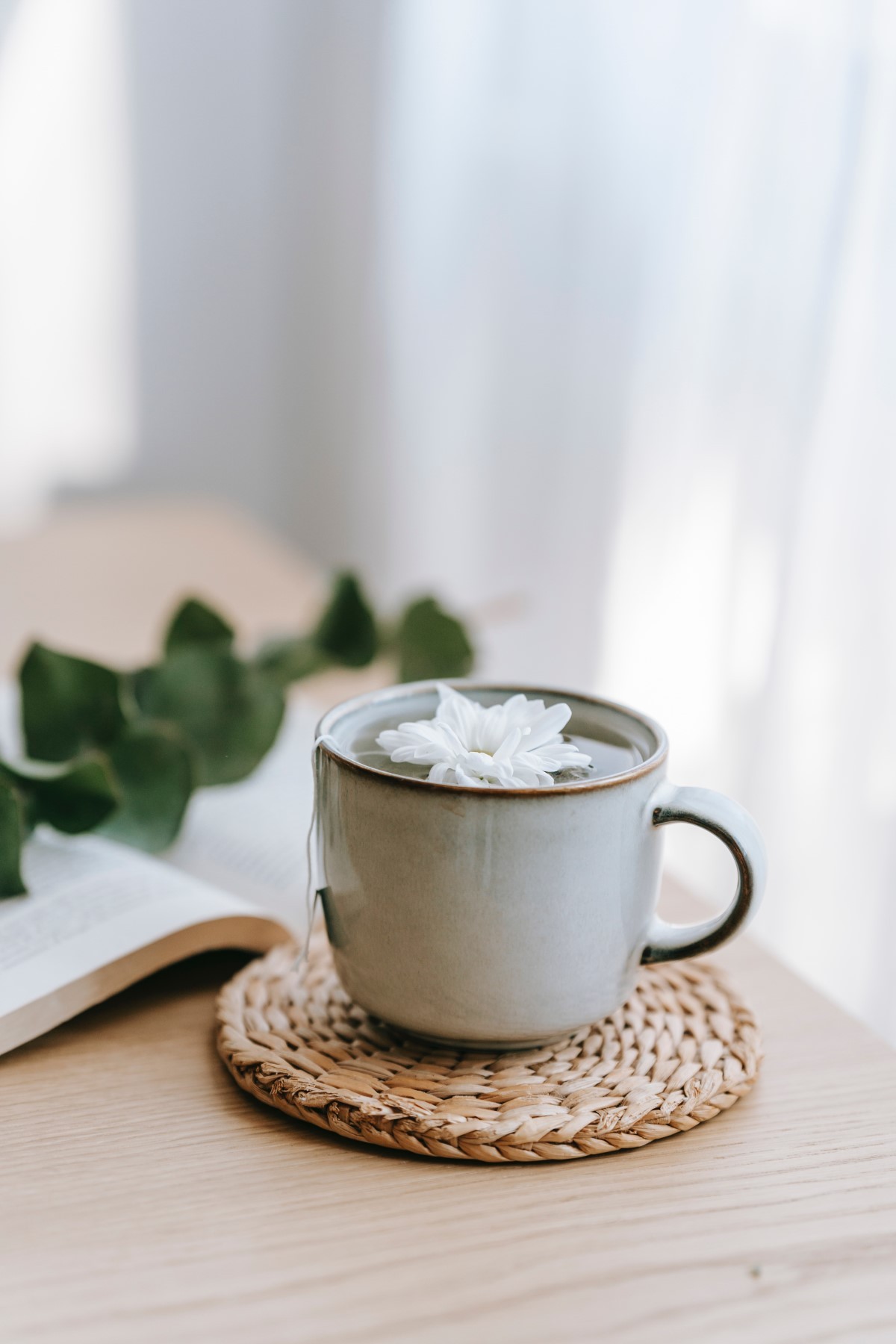 O chá de camomila acalma e auxilia no processo digestivo (Foto: Pexels / Teona Swift / CreativeCommons)