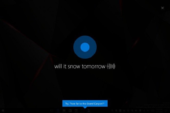 Novo visual da Cortana quando a tela estiver apagada (Foto: Divulgação/Microsoft) 