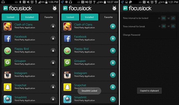 Focus Lock é um aplciativo para Android que trava apps que distraem usuário (Foto: Divulgação/Play Store)