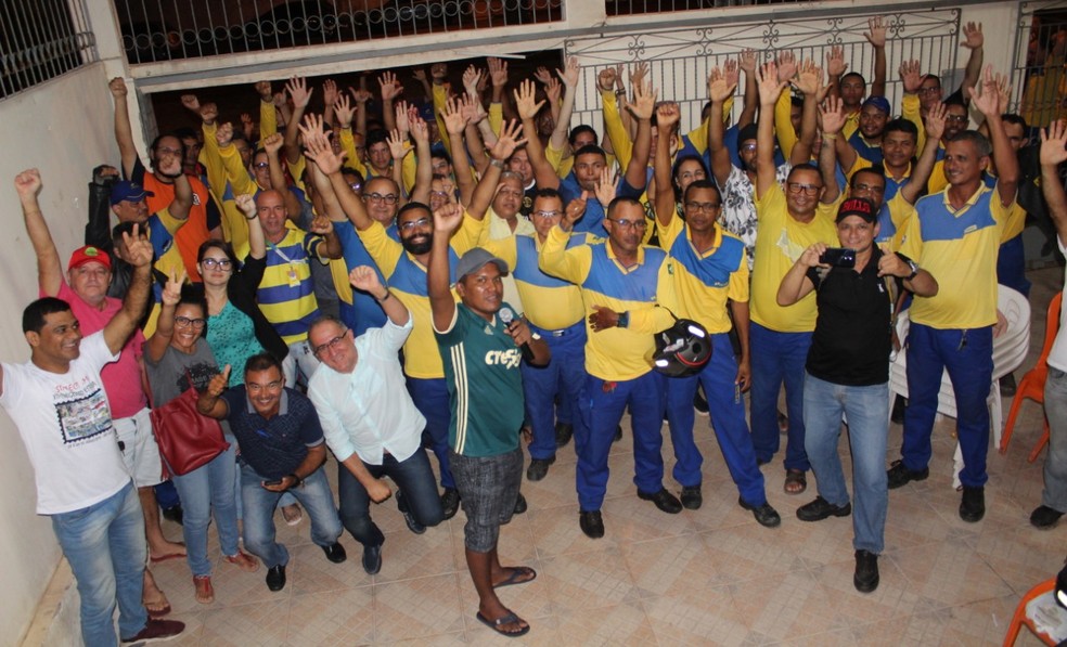 Servidores dos Correios no Maranhão deflagraram greve após assembleia geral — Foto: Divulgação / Sintect-MA
