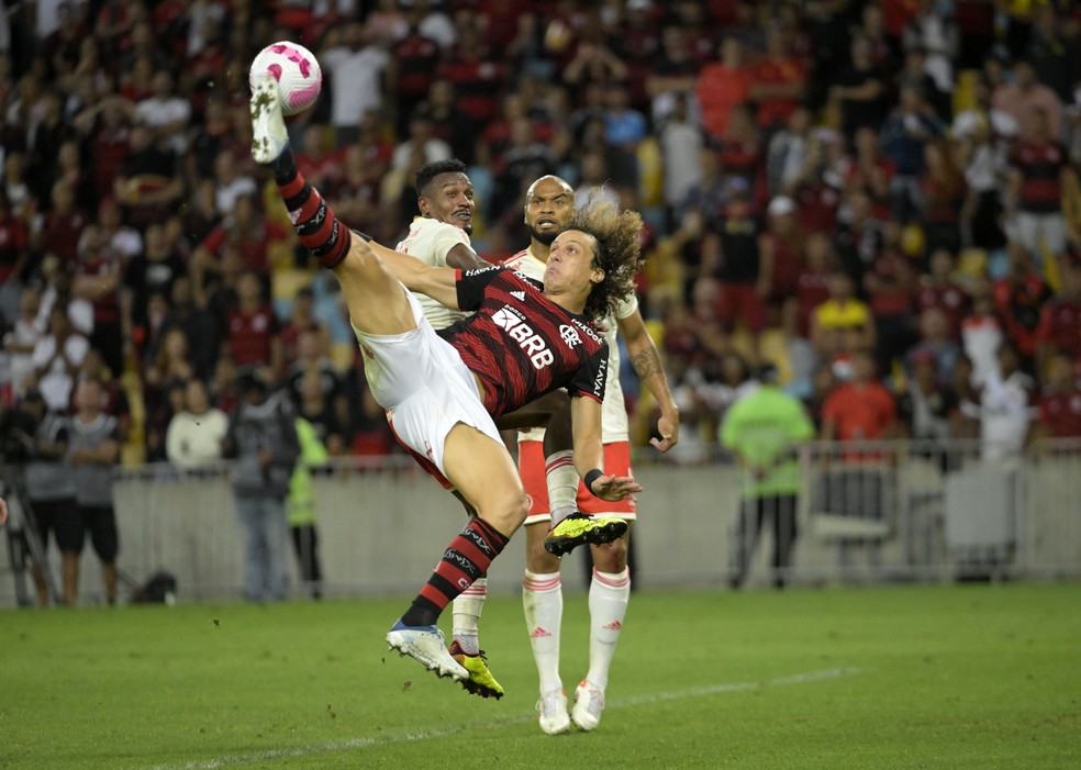 Flamengo x Internacional: David Luiz — Foto: André Durão