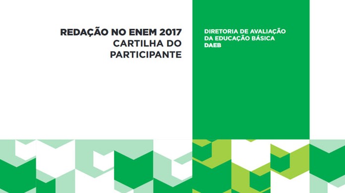 Redacao No Enem Cartilha Do Participante E Divulgada Pelo Inep Enem 2017 G1