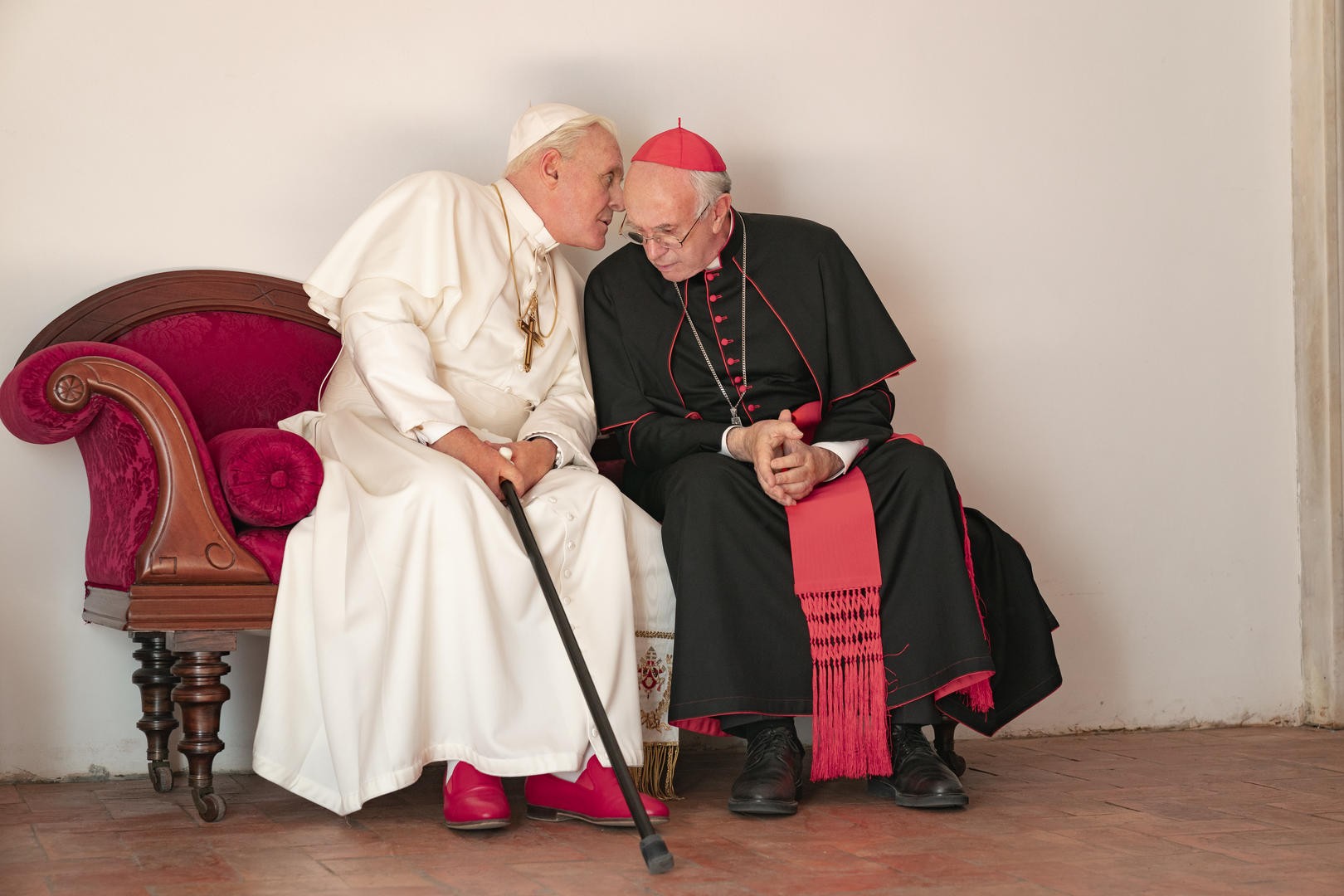 Dois Papas foi adaptado pela Netflix e estreia no serviço de streaming este mês (Foto: Divulgação Netflix)