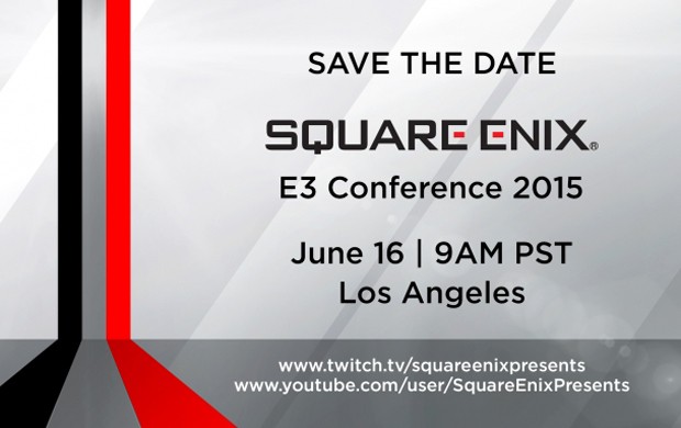 Convite da Square Enix para sua conferência na feira E3 2015, em Los Angeles (EUA) (Foto: Divulgação/Square Enix)