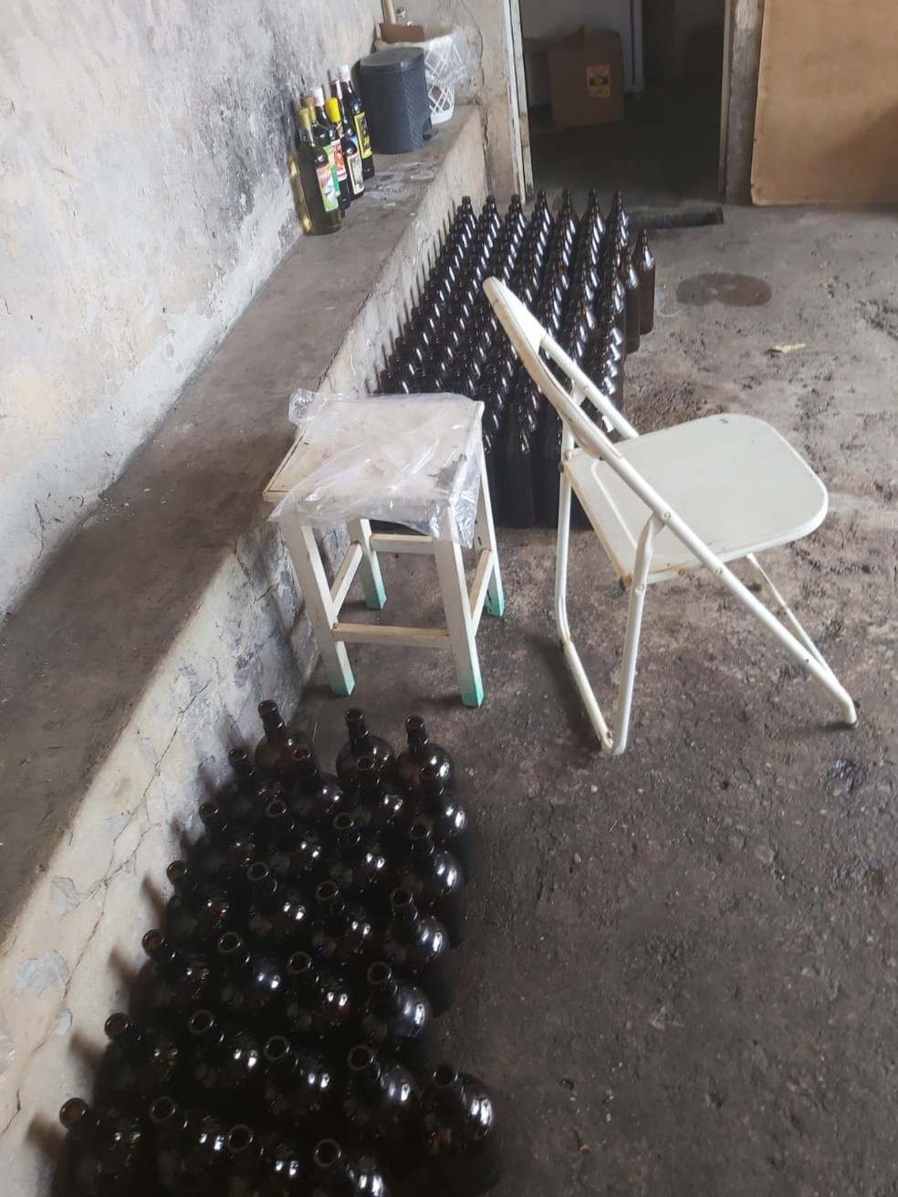 Bebidas apreendidas serão submetidas à perícia — Foto: Polícia Civil
