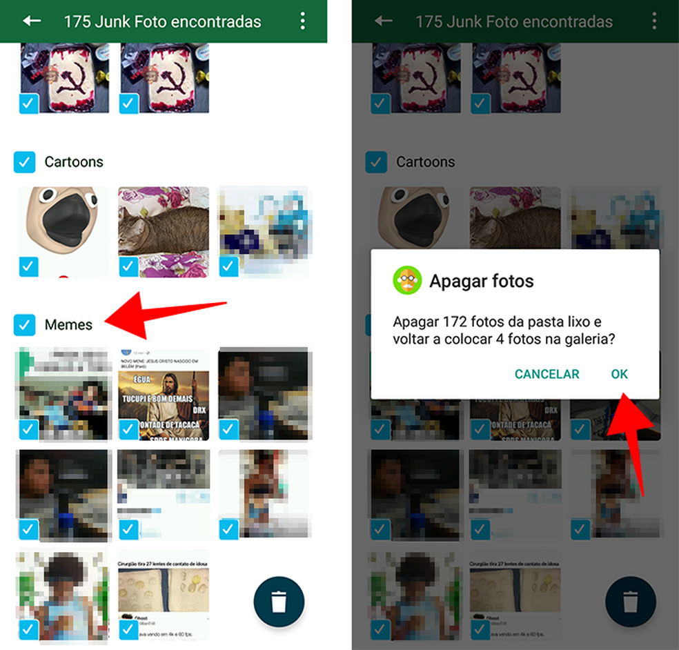 Remova memes e outras imagens inúteis do WhatsApp (Foto: Reprodução/Paulo Alves)