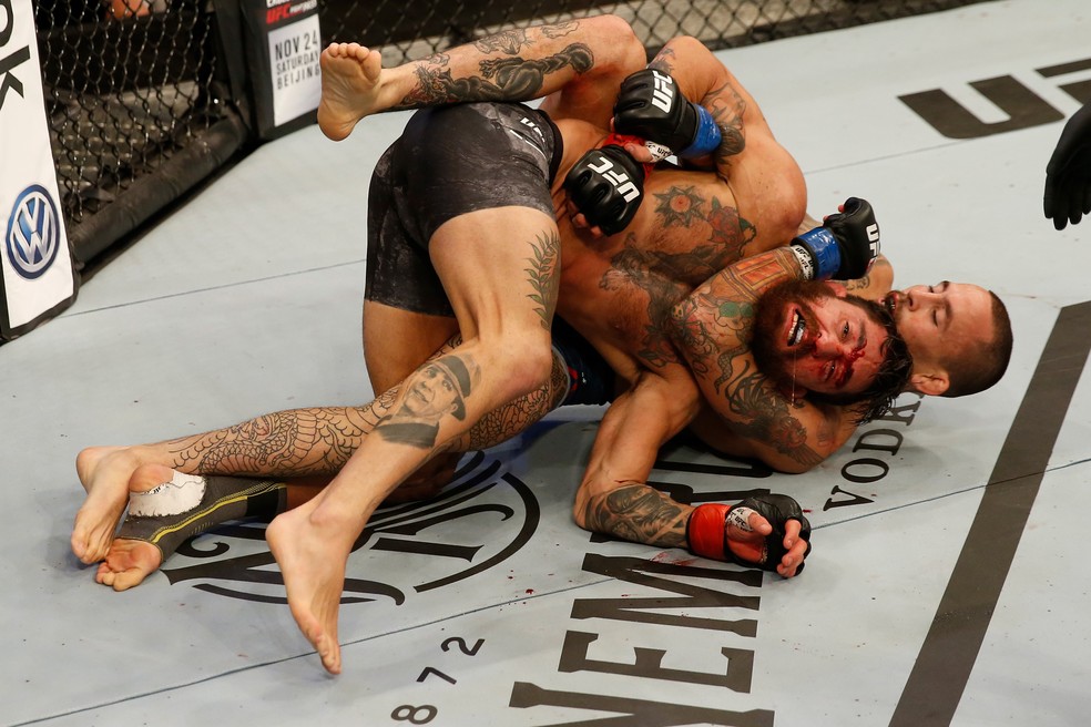 Marlon Vera finalizou Guido Cannetti no segundo round no UFC Buenos Aires — Foto: Getty Images