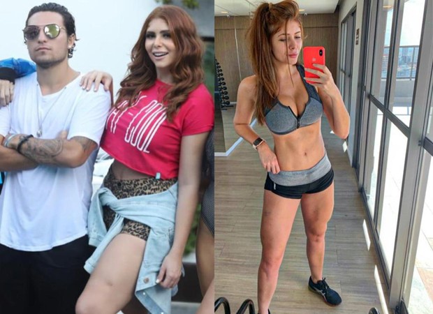 O antes e o depois da ex-BBB Amanda Gontijo (Foto: Daniel Pinheiro e Arquivo Pessoal)