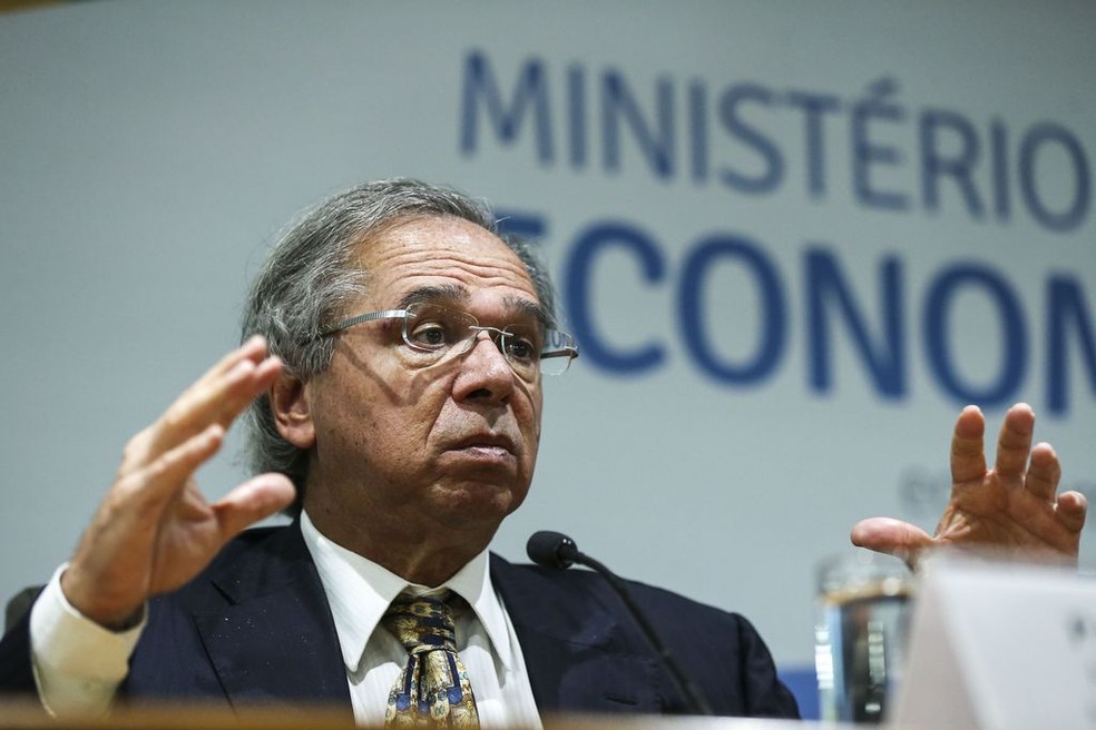 O ministro da Economia, Paulo Guedes  — Foto: José Cruz/Agência Brasil