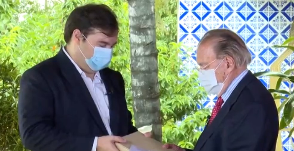 Ex Presidente Jose Sarney Recebe Homenagem De Rodrigo Maia Pelos Seus 90 Anos Maranhao G1