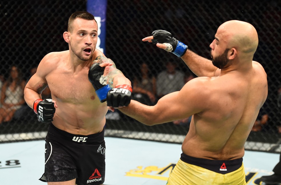 James Krause nocauteou o brasileiro Warlley Alves no UFC Lincoln (Foto: Getty Images)