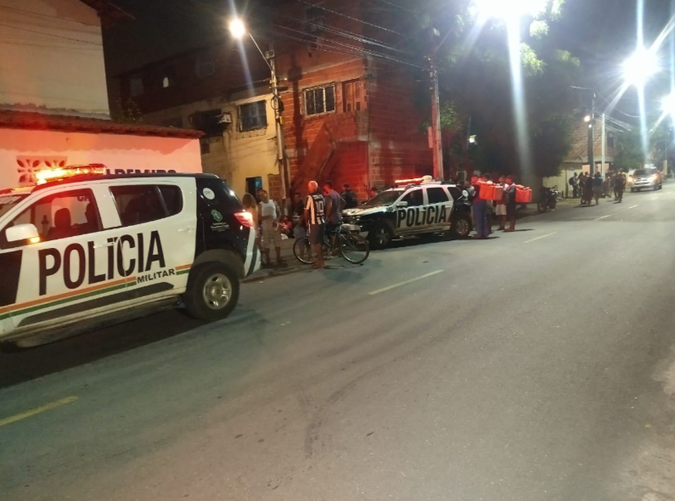Homicídio no Bairro Vila União em Fortaleza. — Foto: Darley Melo/Sistema Verdes Mares