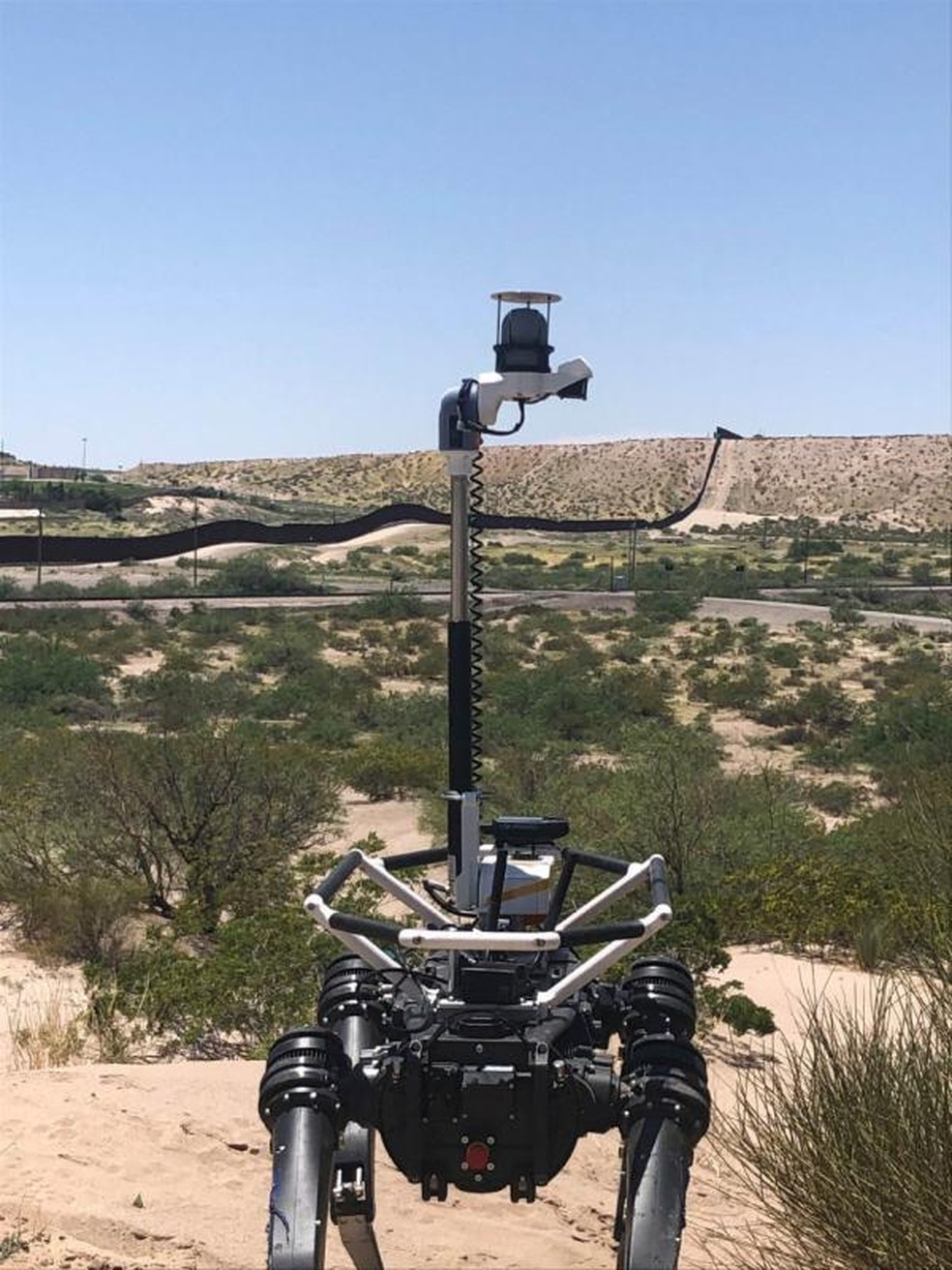 Cão robô faz leitura de paisagem — Foto: Divulgação/Ghost Robotics