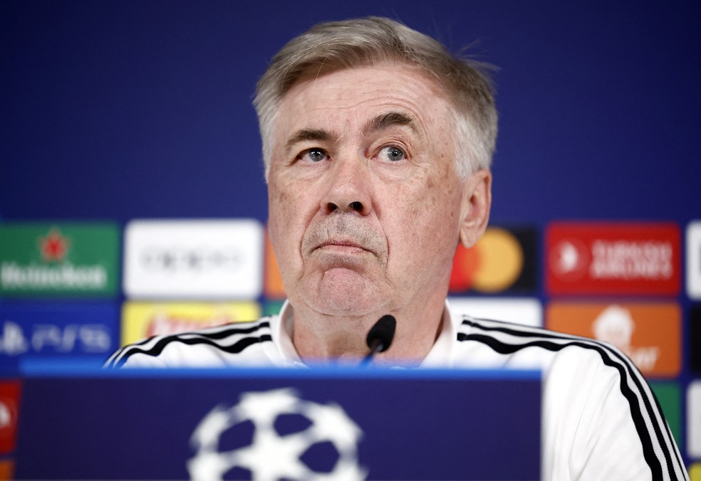 Carlo Ancelotti, técnico do Real Madrid — Foto: Reuters