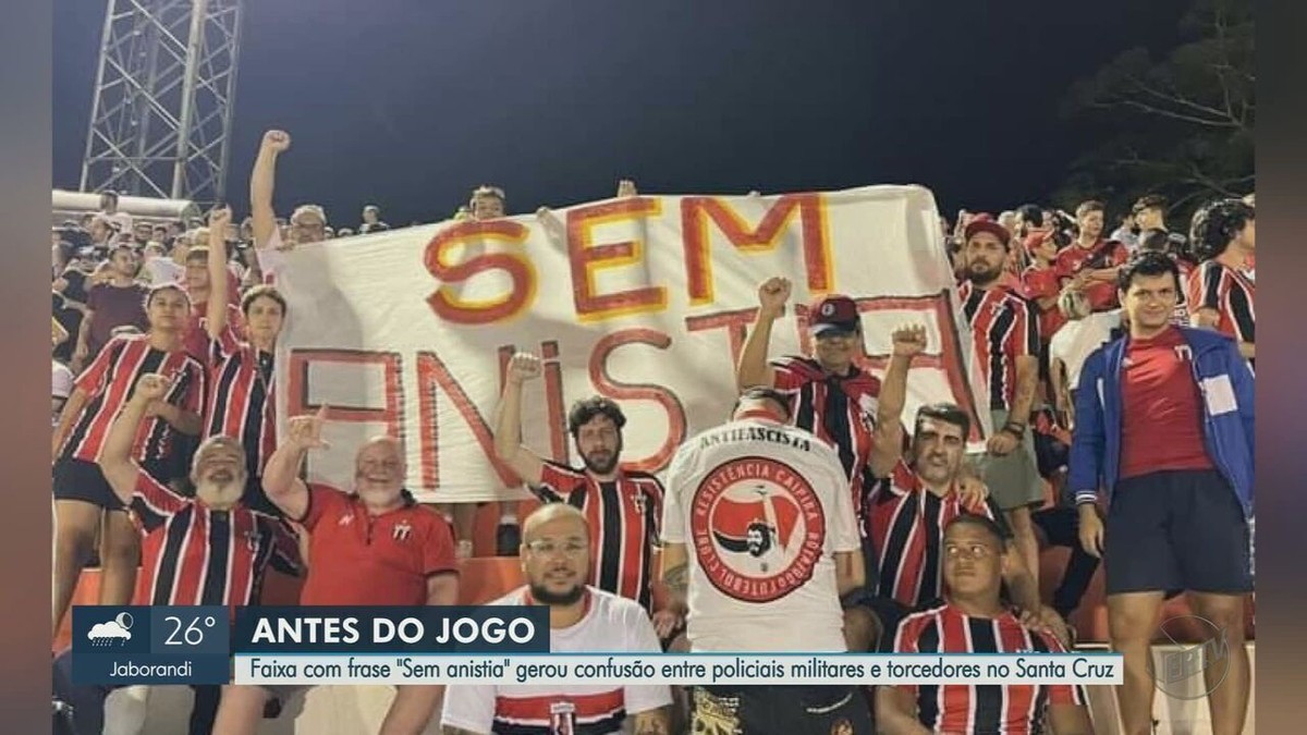 Botafogo x Palmeiras : une bannière avec un message politique sème la confusion entre le Premier ministre et les fans à Ribeirão Preto, SP |  Ribeirao Preto et Franca