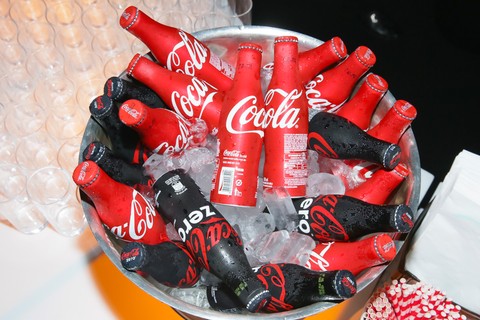 Coca-Cola refrescou os convidados durante a festa