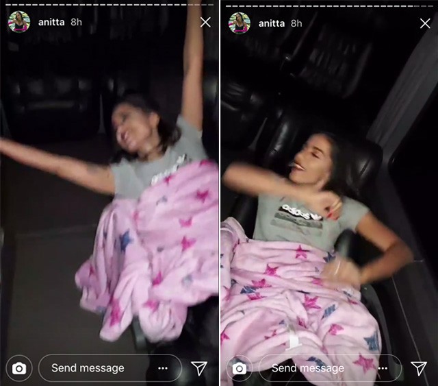 Anitta vibra ao som de Tanajura (Foto: reprodução/instagram)