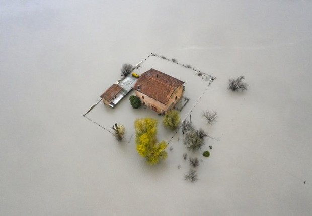 rio Panaro, Modena, Itália (Foto: MICHELE LAPINI / via BBC)