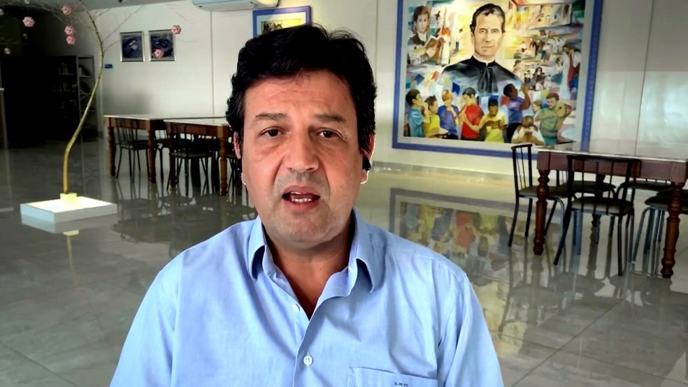 Luiz Henrique Mandetta é o entrevistado do 'Conversa com Bial' de quinta-feira, 24/9 — Foto: Reprodução/TV Globo