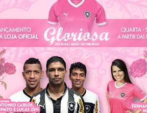 Lançamento Camisa rosa Botafogo (Foto: Pedro Padilha / BFR)