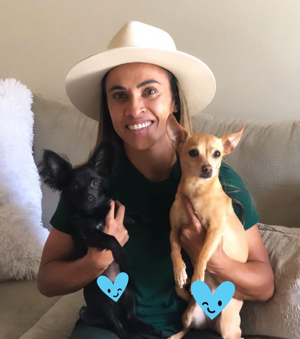 Marta Ã© dona dos cachorros Zoe e Zeca â€” Foto: ReproduÃ§Ã£o/Instagram