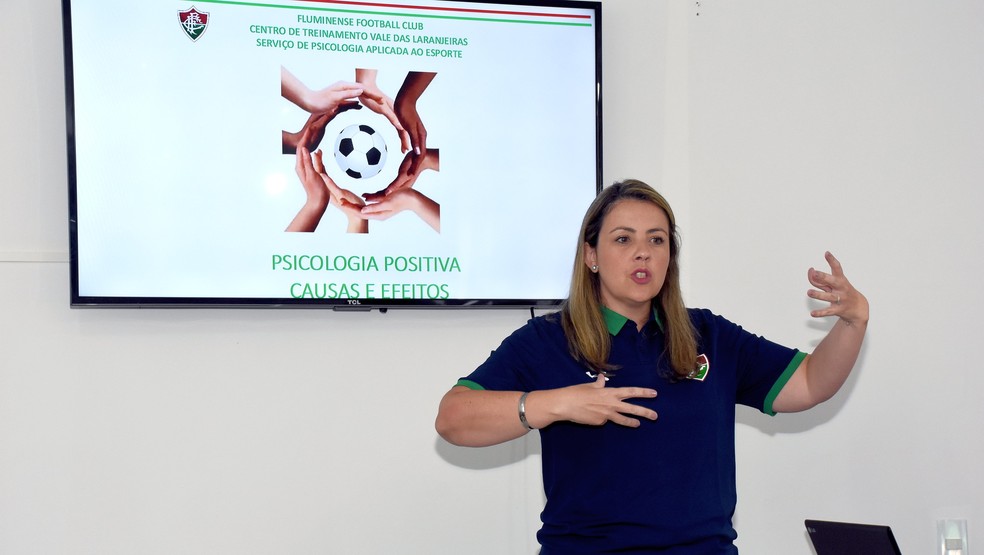 Emily Gonçalves, psicóloga do Fluminense — Foto: Mailson Santana / FFC