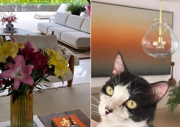 Apaixonada por arte e design, a atriz mostrou detalhes dos ambientes da sua mansão na Barra da Tijuca, Rio de Janeiro (Foto: Reprodução Instagram)