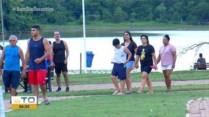 Palmenses buscam tranquilidade no Parque Cesamar durante o feriado de Natal