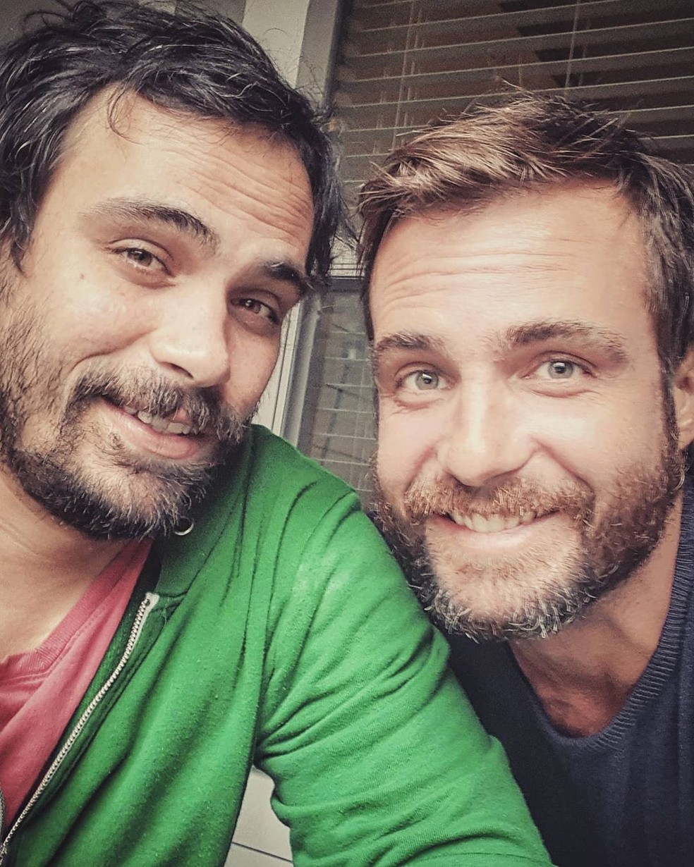 Max e o irmão, Jean Fercondini: atores, os dois participaram de temporadas diferentes de 'Malhação' — Foto: reprodução Instagram