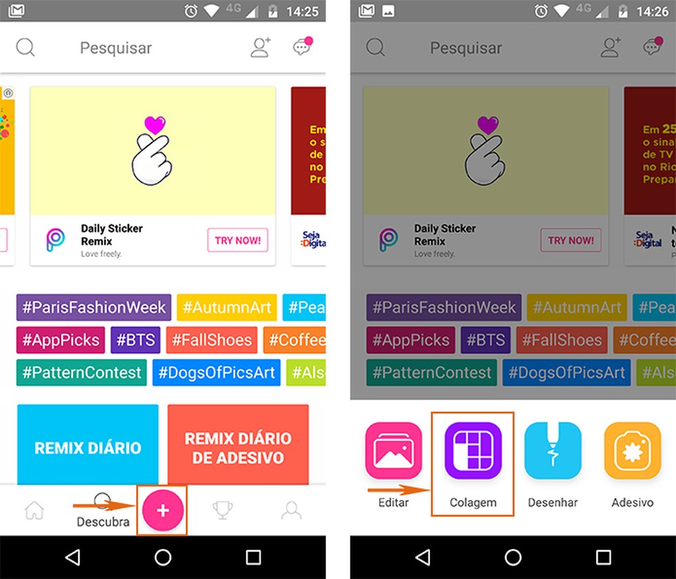 App De Fazer Montagem De Fotos Iphone Como Fazer Montagem De Fotos Com O Picsart No Celular Editores