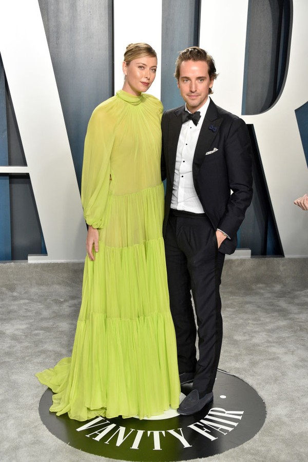 BEVERLY HILLS, CALIFORNIA - FEBRUARY 09: Maria Sharapova and Alexander Gilkes attend the 2020 Vanity Fair Oscar Party hosted by Radhika Jones at Wallis Annenberg Center for the Performing Arts on February 09, 2020 in Beverly Hills, California. (Photo by G (Foto: FilmMagic)