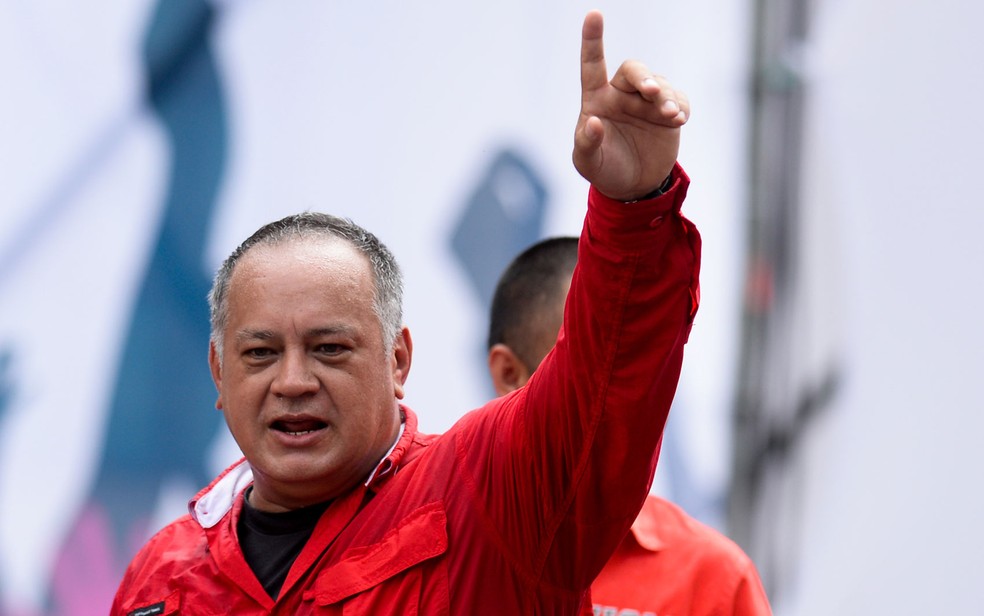 Diosdado Cabello em foto de 9 de maio de 2017 — Foto: Federico Parra/AFP