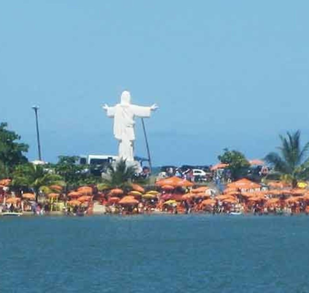 Cristo Redentor de Ilhéus, na Bahia (Foto: Reprodução/Twitter)